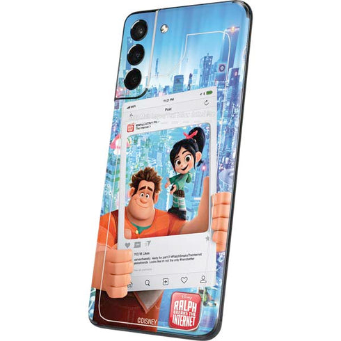 Disney Wreck-it Ralph and Vanellope Instagram Pose Galaxy S21 Plus 5G Skin